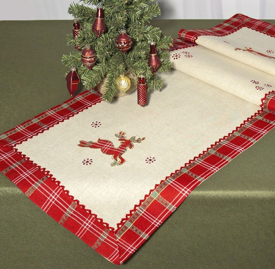Дорожка Новогодняя для декорирования стола Schaefer 40 x 140 см