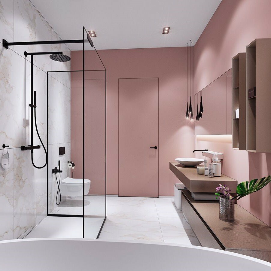 Ванная с полками