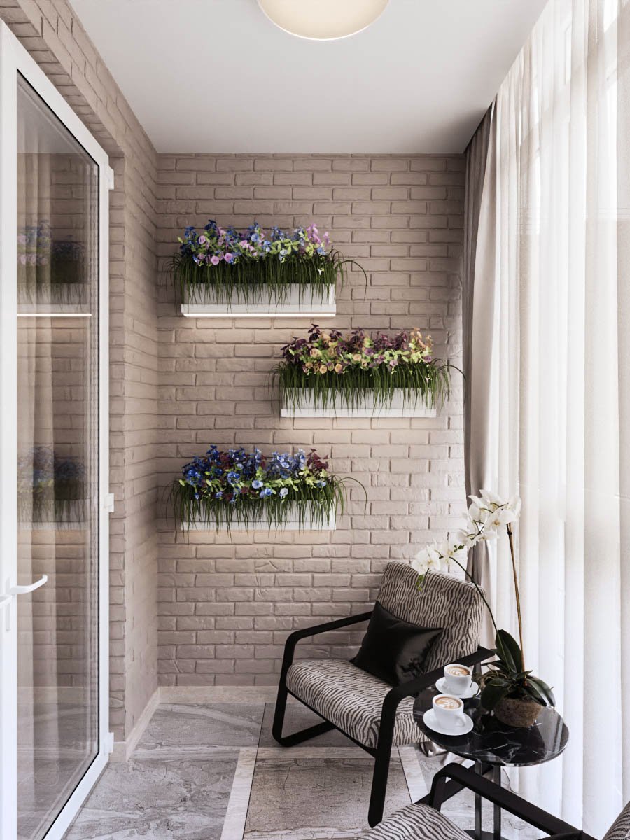 Отделка балкона