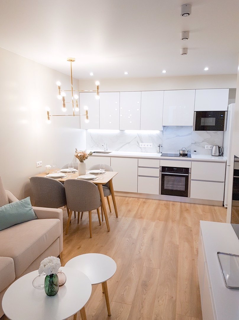 Кухня с гостинной 20кв м интерьер