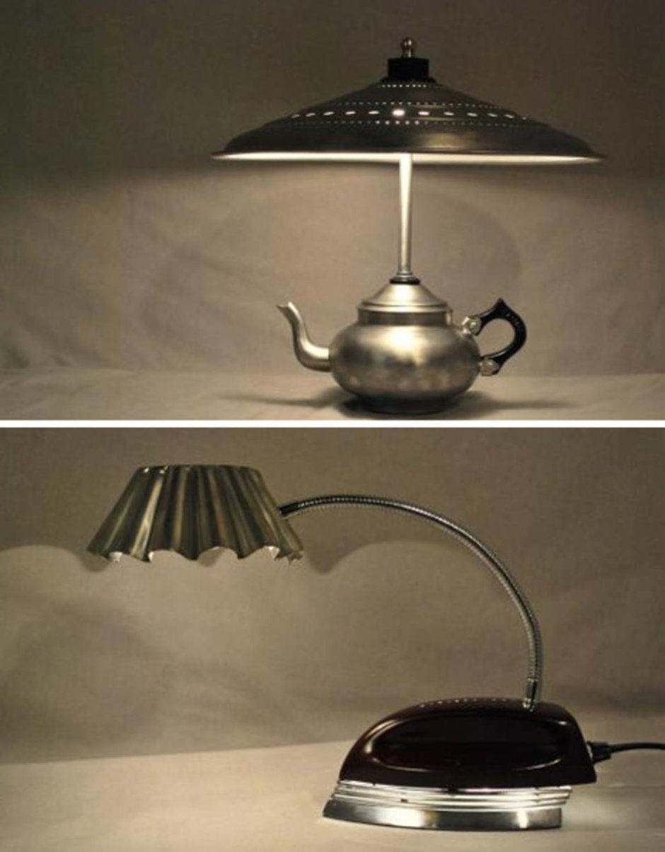 Настольная лампа с чайником