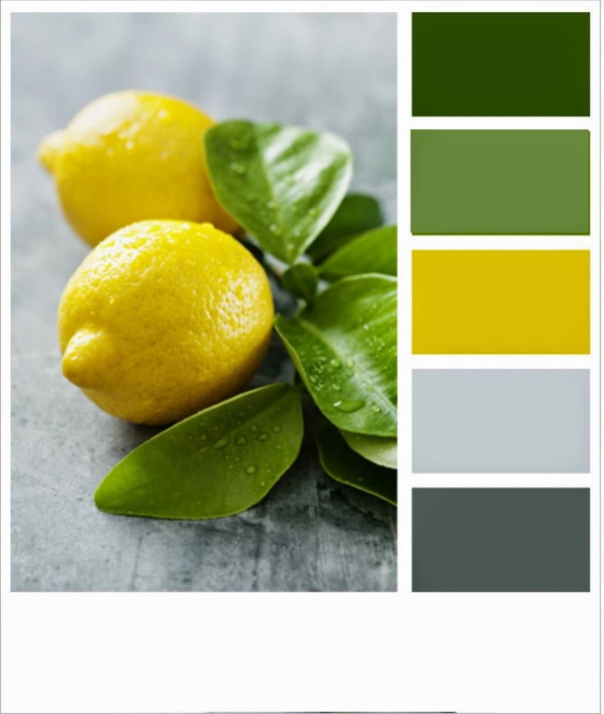 Голубой и желтый в интерьере