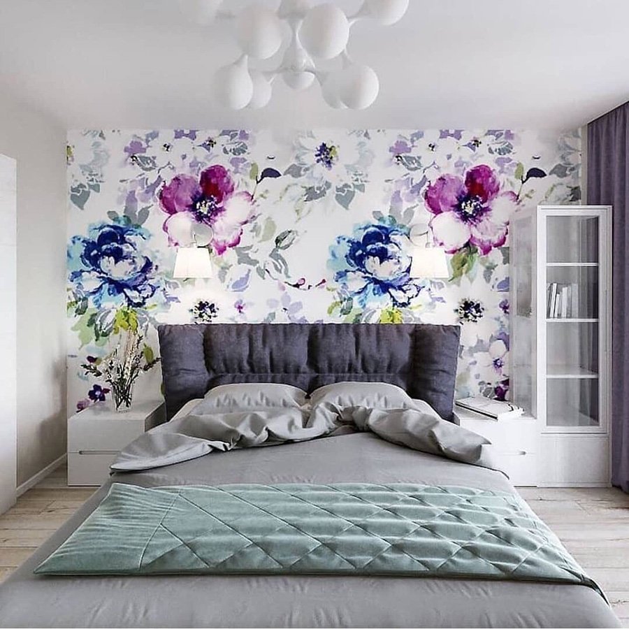 Спальня в цветочек