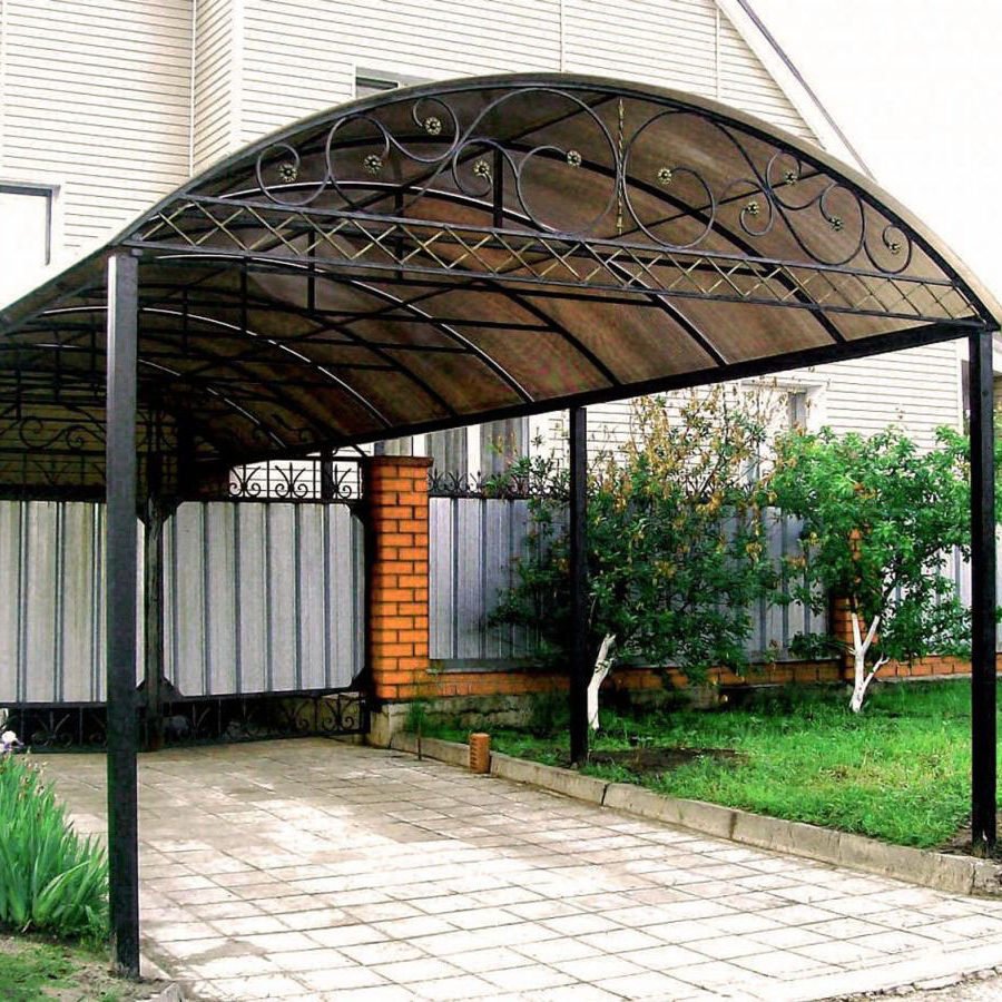 Металлические навесы для автомобилей