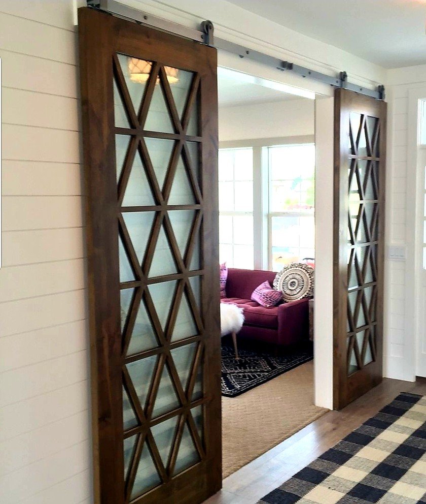 Красивые раздвижные двери
