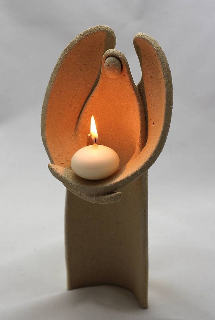 Полимерная глина подсвечник