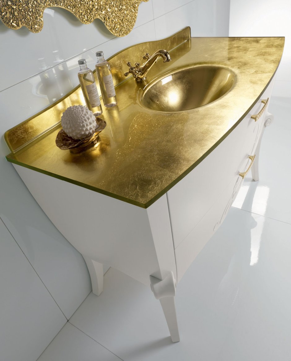 Мраморная столешница под умывальник на ножках