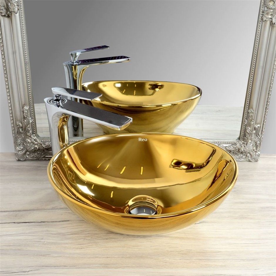 Раковина Rea золото