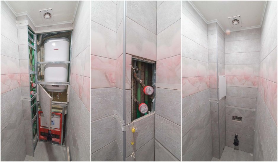 Короба для труб в тулет