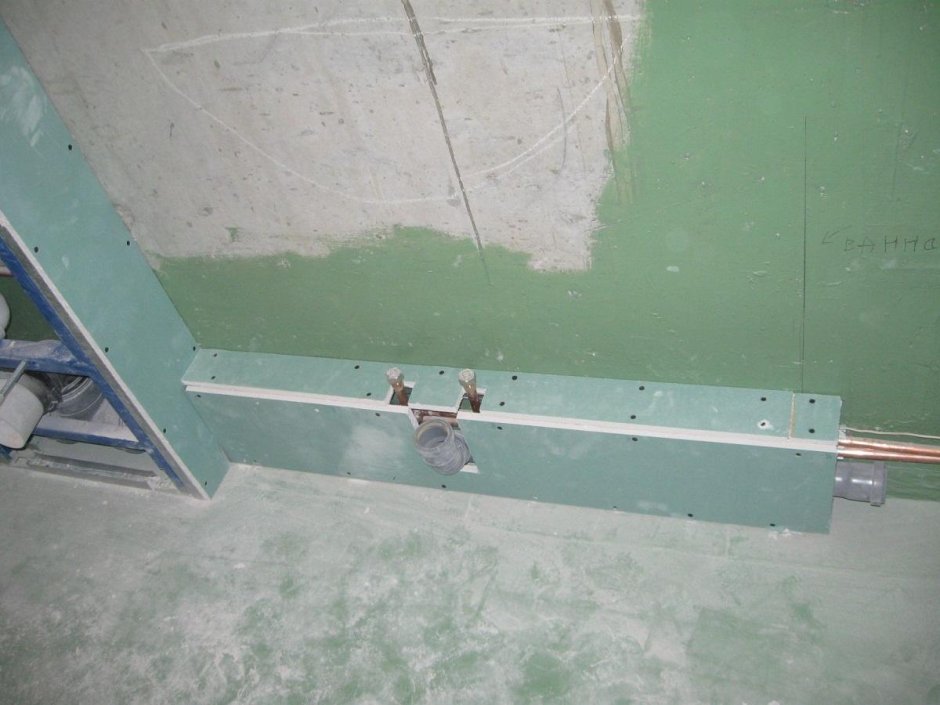 Короб из гипсокартона для труб 110мм