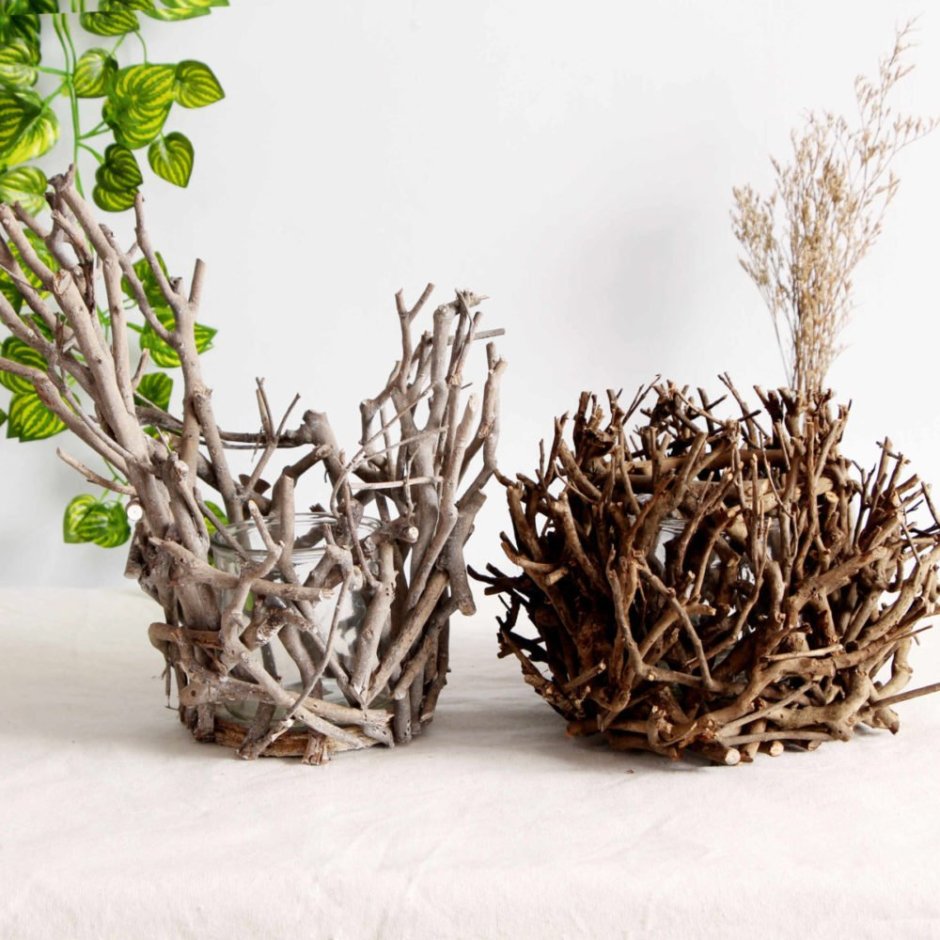 Ваза из веток