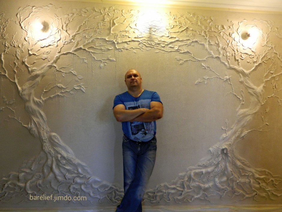 Красивые стены в спальне