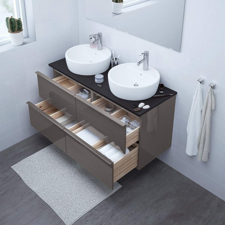 Икеа тумба ГОДМОРГОН серая