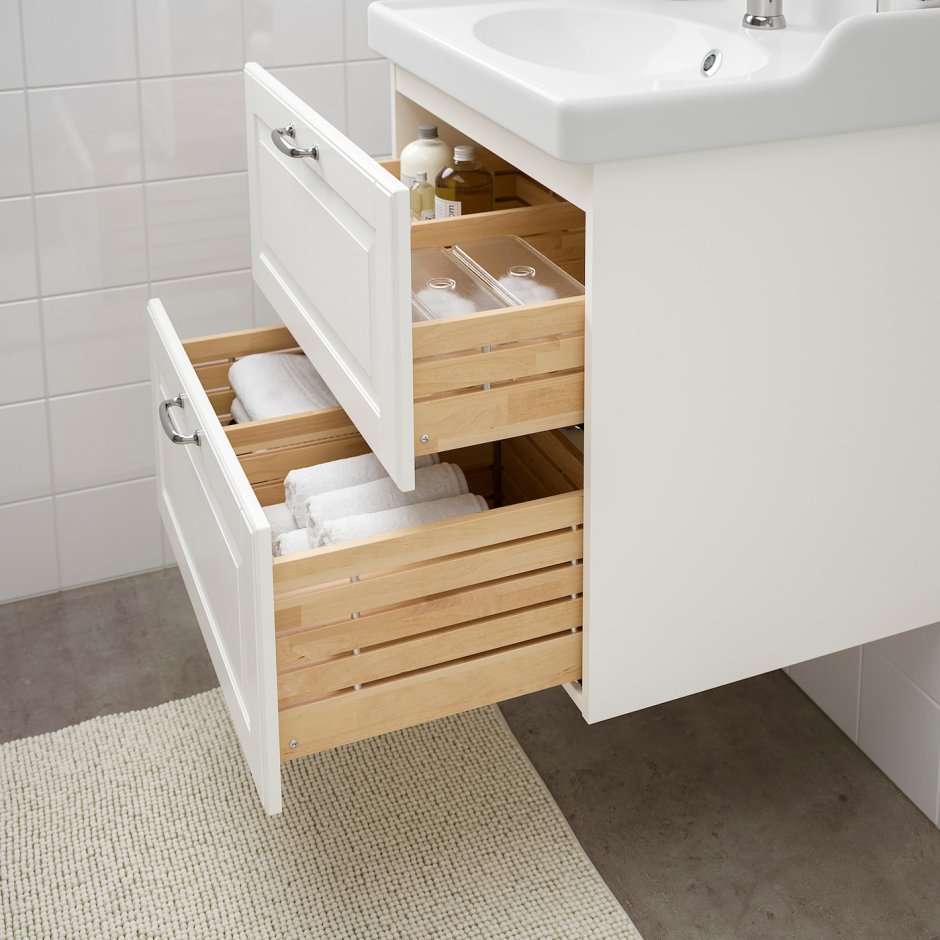 Тумба под раковину икеа ГОДМОРГОН 80 черная