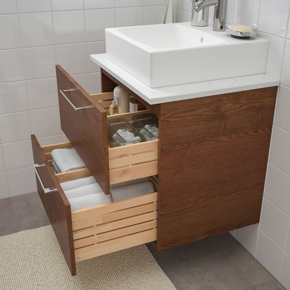 Godmorgon ГОДМОРГОН / RÄTTVIKEN РЭТТВИКЕН шкаф для раковины с 2 ящ