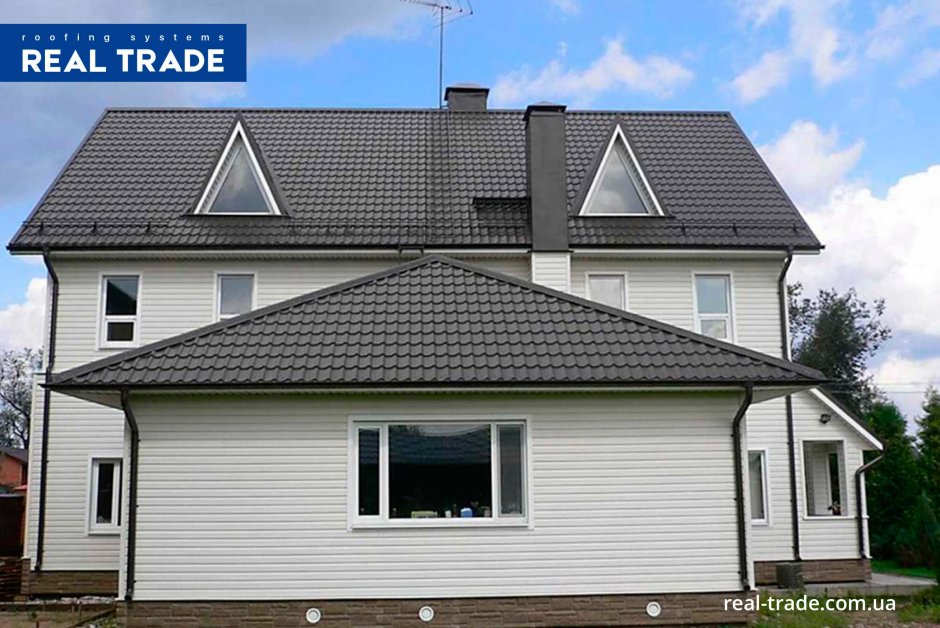 Металлочерепица Монтеррей 7024 серый графит