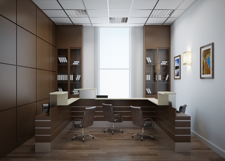 Стены в кабинете руководителя