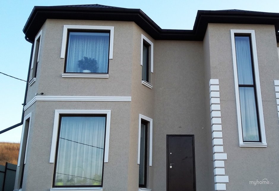 Фасад короед цвет кофе с молоком