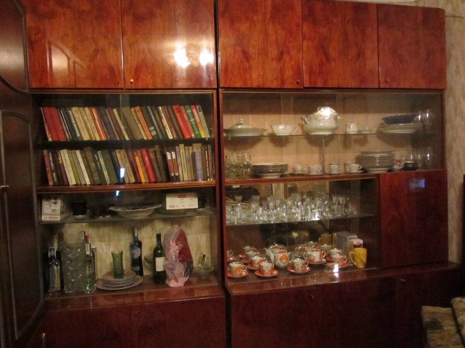 Советская стенка Вега перекраска