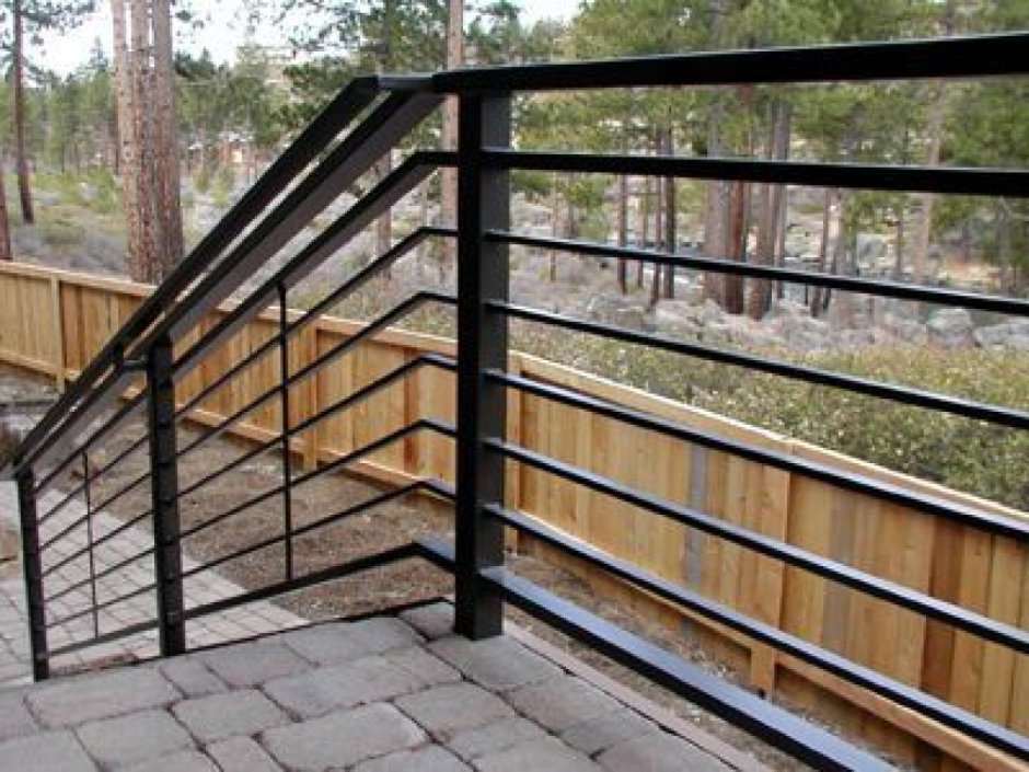 Перила из профильной трубы 40х20