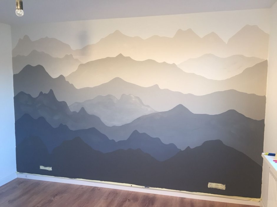 Горы на стене своими руками
