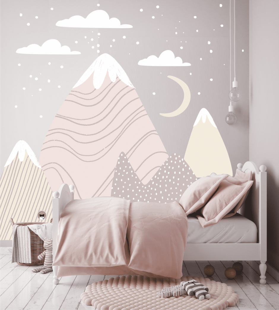 Декор горы в детской