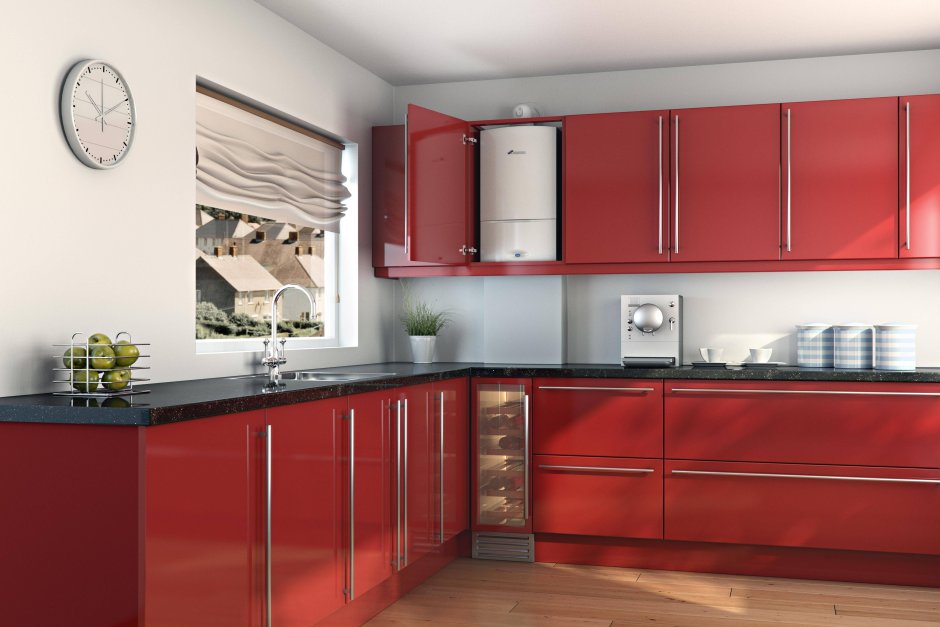 Настенный котел на кухне