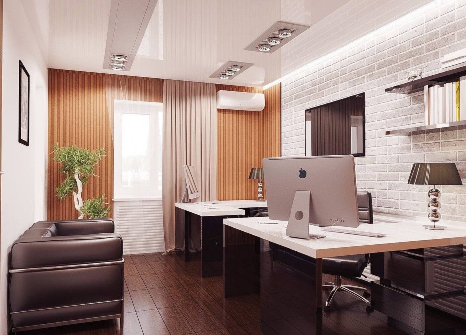 Интерьер маленького офиса