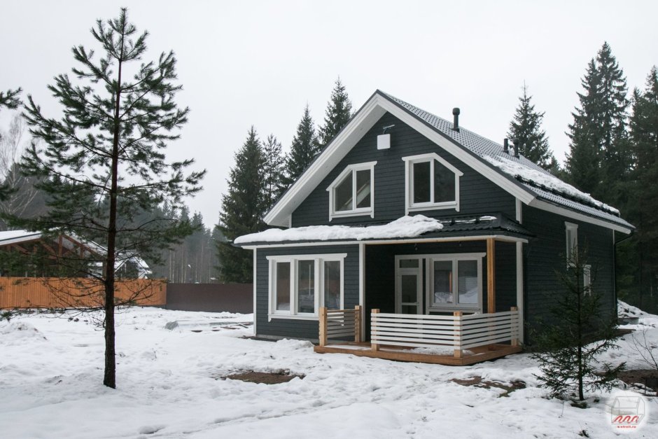 Каркасный дом в скандинавском стиле