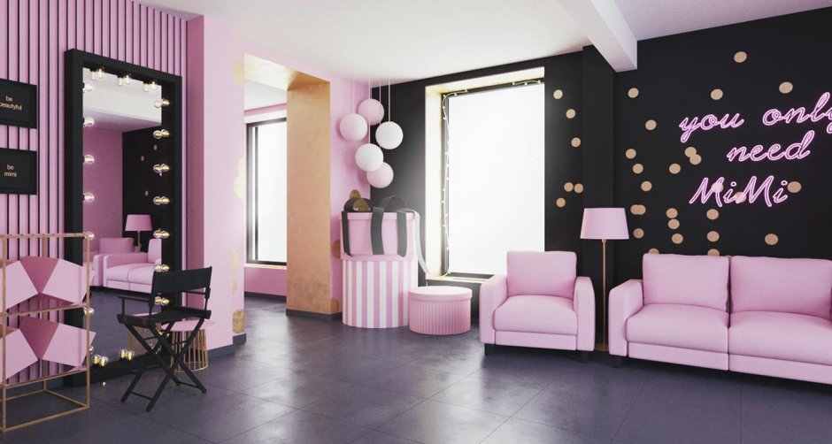 Салон красоты розовый