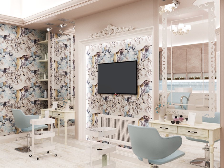 Обои для парикмахерской