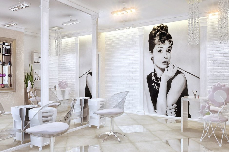 Красивый интерьер салона красоты
