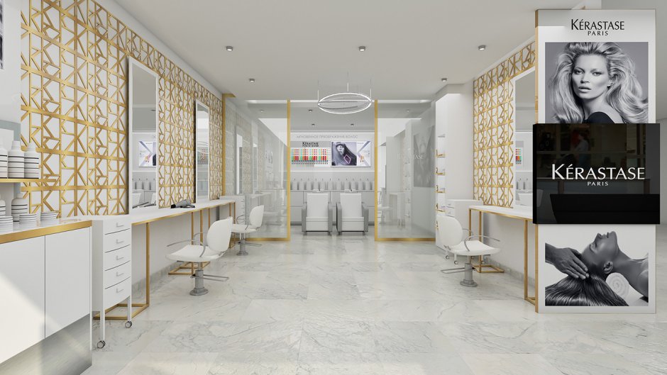 Интерьер салона красоты в стиле арт деко