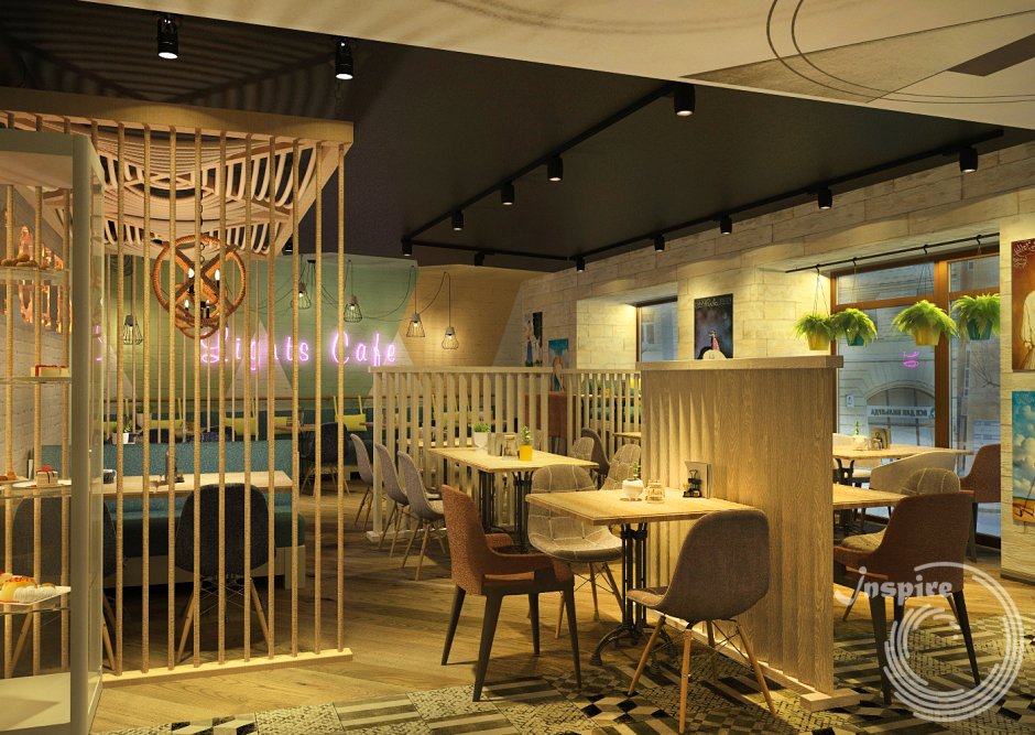 Интерьер пиццерии