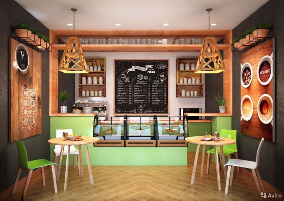 Французское кафе интерьер