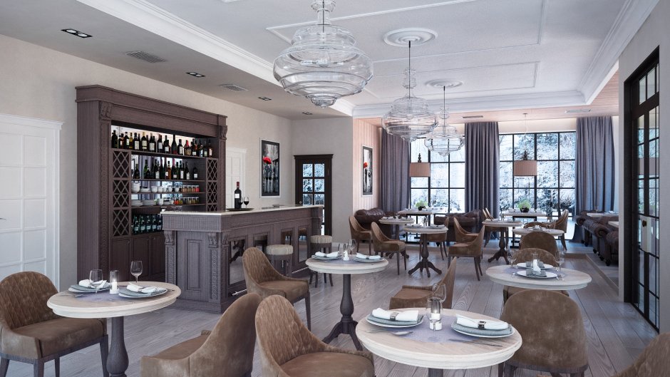 Интерьеры кафе и ресторанов