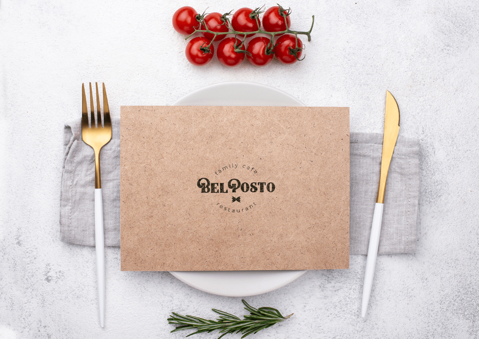 Входная группа кафе мокап