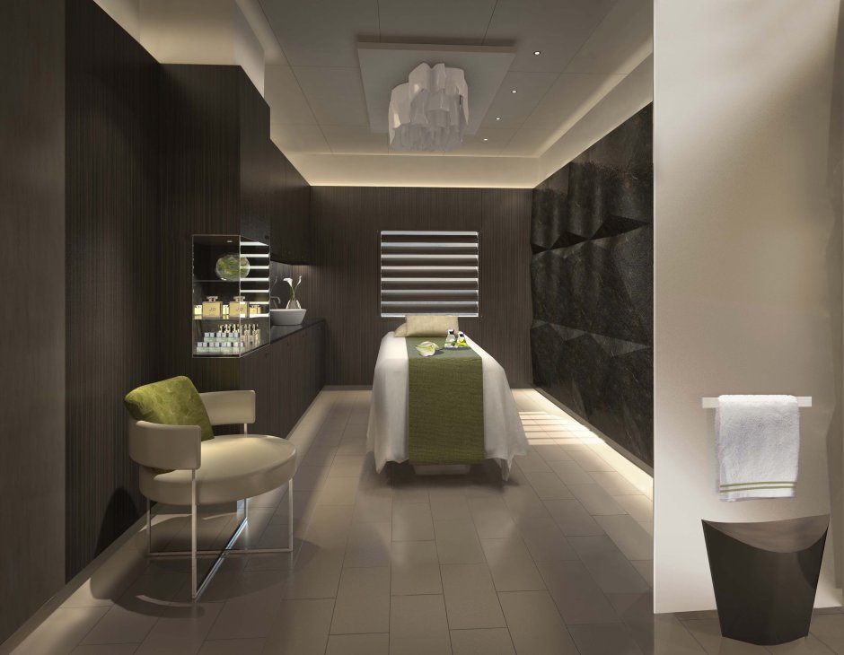 Дизайн для спа салона в серых тонах