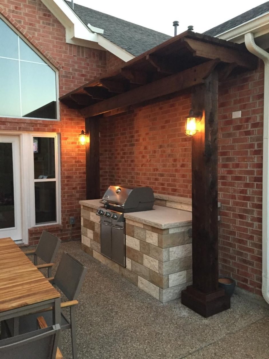 Беседка Шале односкатная