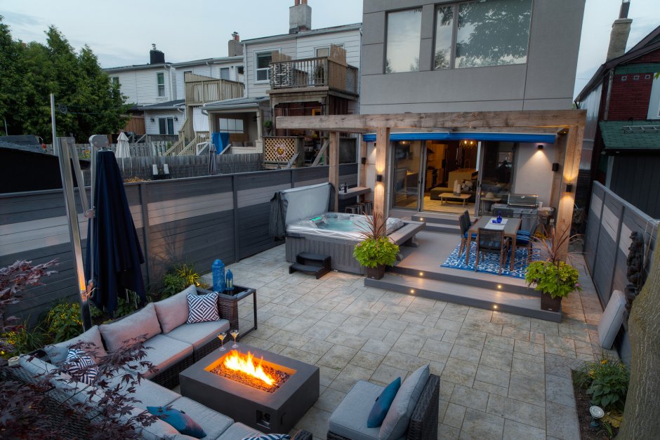 Задний двор таунхауса