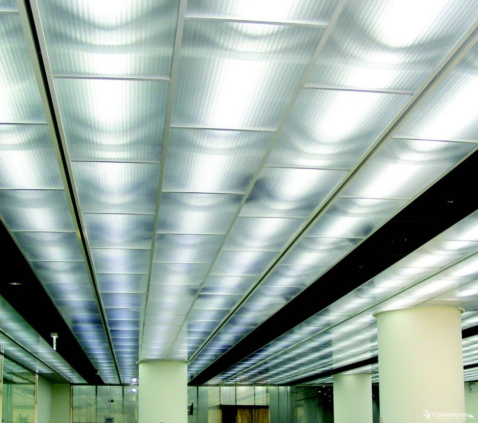 Потолок из поликарбоната