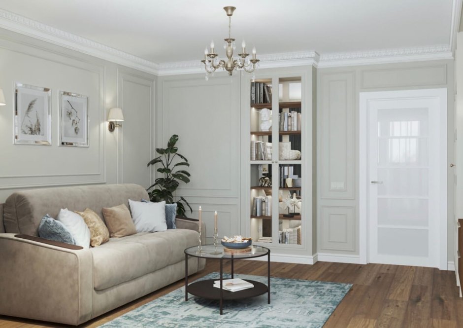 Интерьер квартиры однокомнатной классика