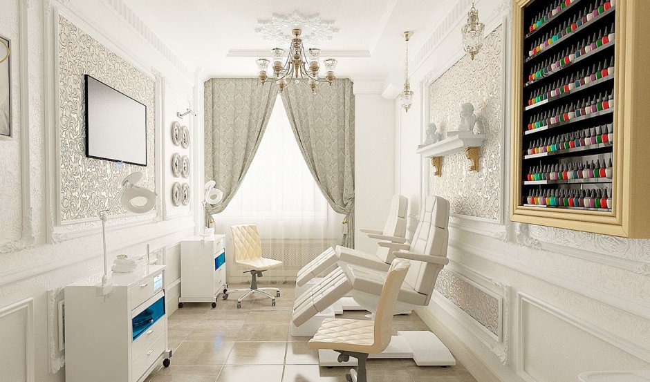 Комната ожидания в салоне красоты