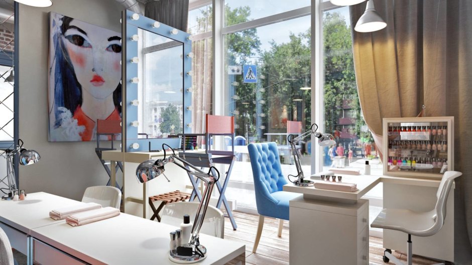 Студия красоты с панорамными окнами