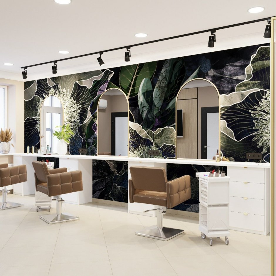Шторы в салоне красоты