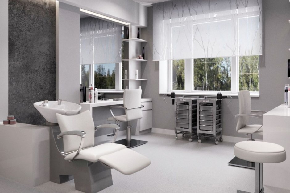 Окна в парикмахерской