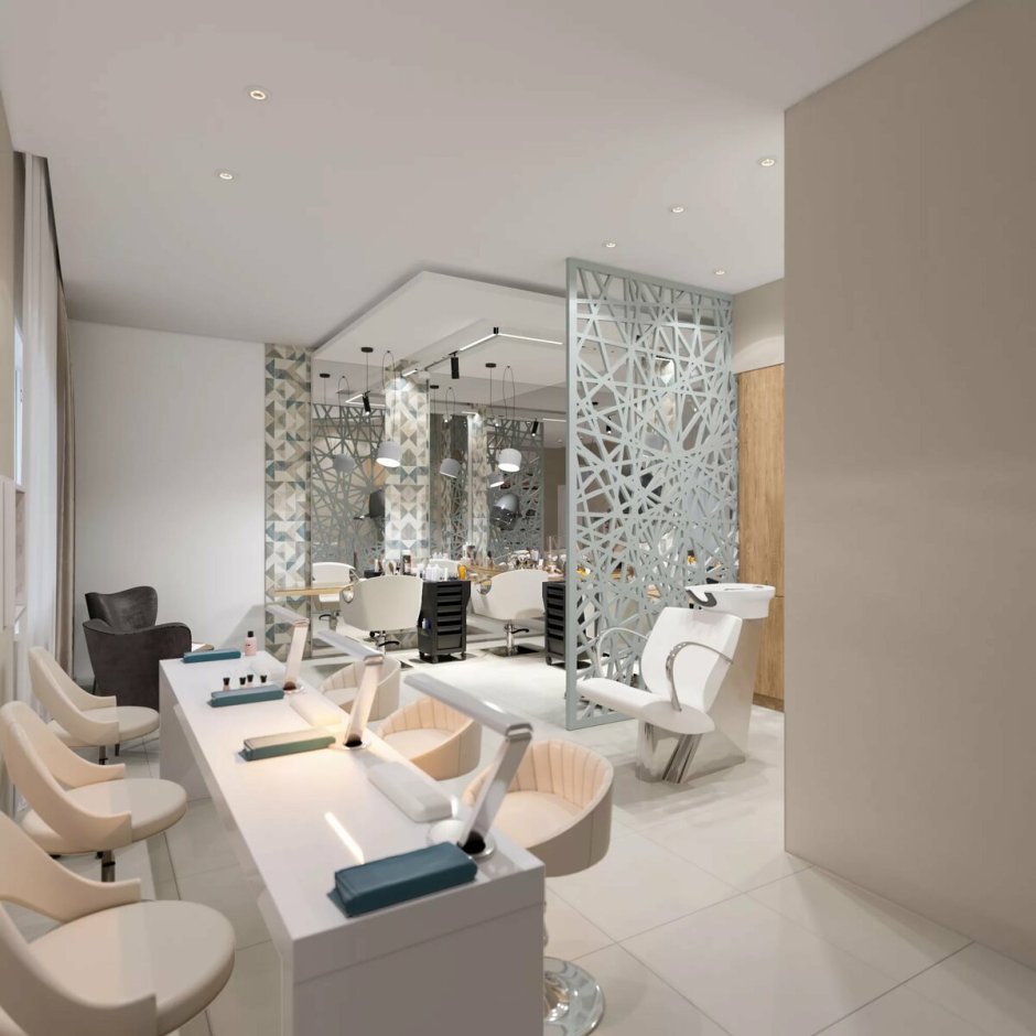 Интерьер парикмахерской эконом класса