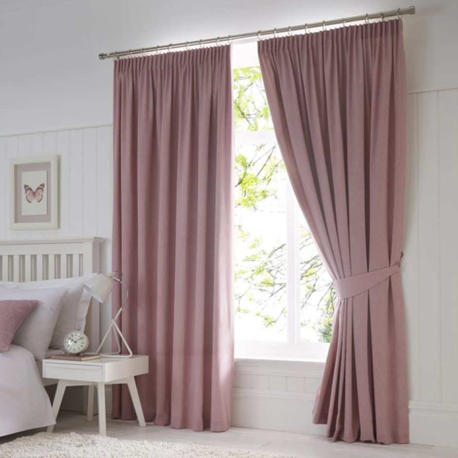 Шторы блэкаут бархатные пыльная роза