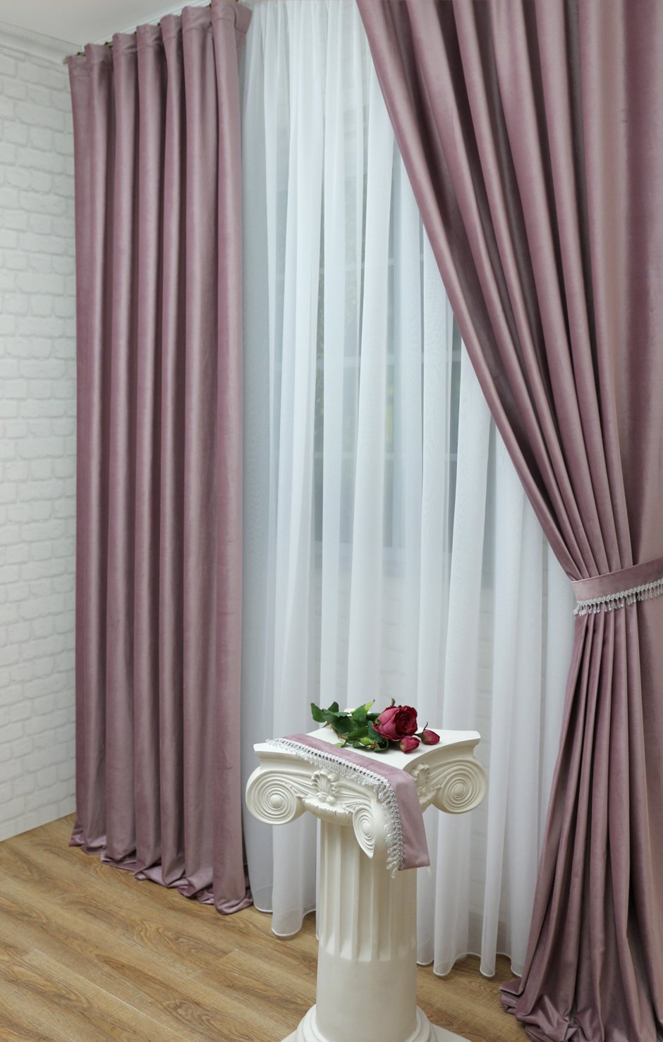 Комплект штор из бархата Анжелика