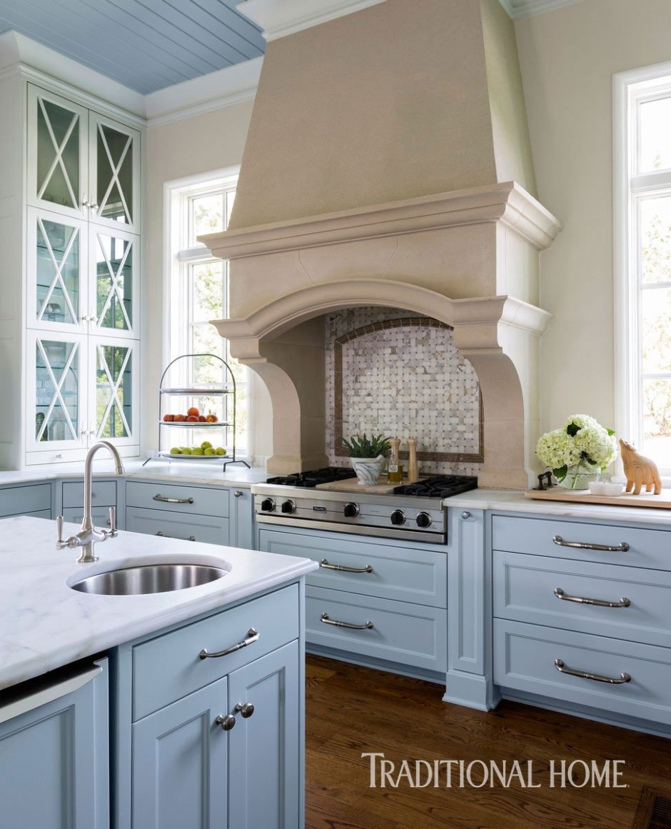 Кухня голубая Прованс Мелани